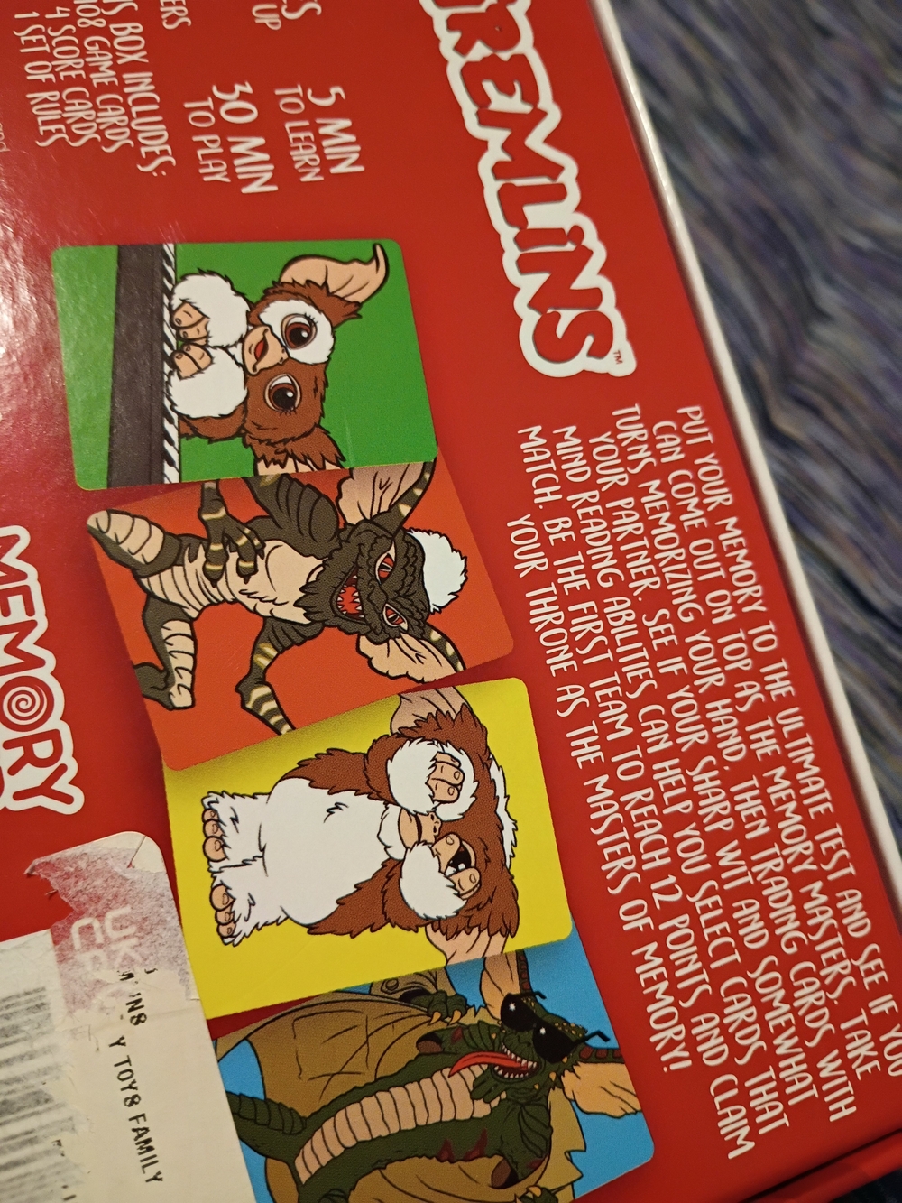 Gremlins Memory Master Card Game 🎯 - Picture 3 of 3